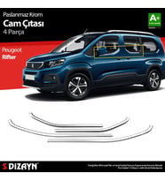 Drs Tuning Peugeot Rifter Krom Cam Çıtası 4 Prç. 2019 Üzeri A+ Kalite