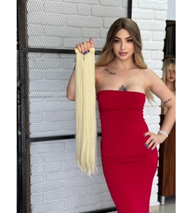 Luxury Düz Bağlamalı AtKuyruğu Platin