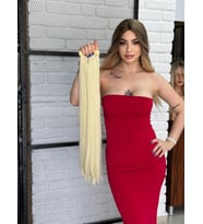 Luxury Düz Bağlamalı AtKuyruğu Platin