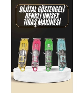 Tıraş Makinesi Renkli Dijital Göstergeli Epilasyon Öncesi Kısaltma Makinesi