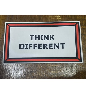 22X13 CM THINK DIFFERENT ÜTÜ İLE YAPIŞAN APLİKE ARM YAMA DİKİŞ AKSESUARI