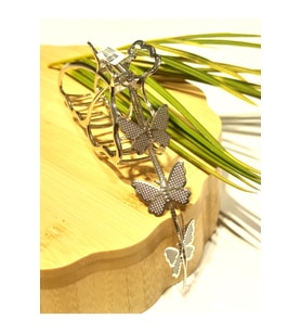 Monalisa Home 8 cm Lüks Gösterişli Renkli Metal Kıstırma Toka