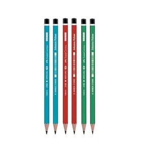 Faber Castell Kurşun Kalem Köşeli Mercanlı 12 Li 1052160000