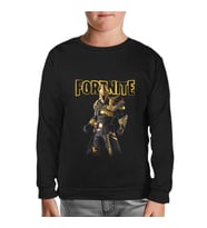 Fortnite - Ultima Knight Siyah Çocuk Sweatshirt