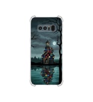 PrintiFy Samsung Galaxy Note8 ile Uyumlu Simya Serisi Gölge Ve Cam Tasarımlı Uv Baskılı Köşe Korumalı Antişok Kılıf