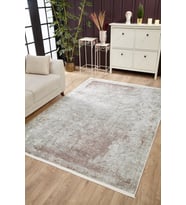 Dijital Kaymaz Yıkanabilir Gri Modern Salon Halısı Mutfak Halısı Koridor Halısı Yolluk HLN1735