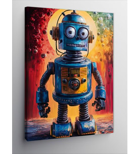 Kanvas Tablo Sevimli Robot