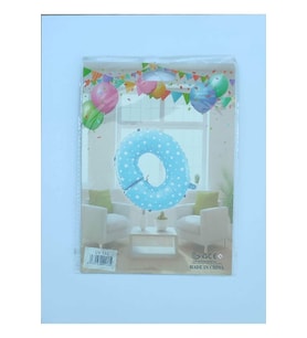 O Harf Mavi Yıldız Desenli Folyo Balon 26" inç 65 cm parti, doğum