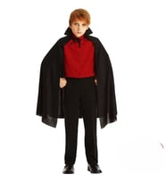Siyah Yakalı Pelerin - Vampir Pelerin - Dracula Pelerin 90 Cm