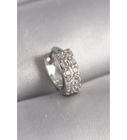 Mey İthalat® 316L Çelik Gümüş Renk Zirkon Taşlı Tragus Piercing
