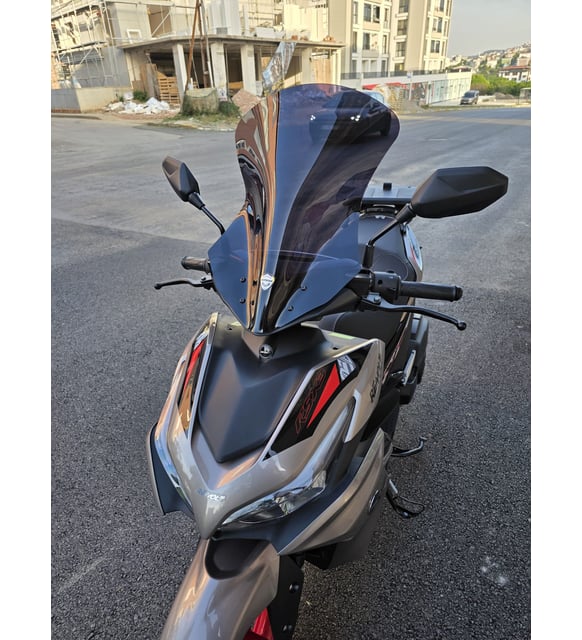 MOTOCAM Revolt RSX3 Siperlik Ön Cam 2022-2025 Model 54cm Siyah