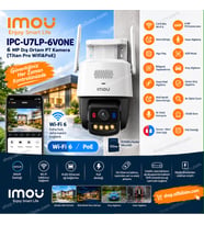 Imou IPC-U7LP-6V0NE 6 MP Dış Ortam PT Kamera (Titan Pro Wifi&PoE) 2.4/5 Ghz Wi-fi 6 8x Zoom İki Yönlü Konuşma