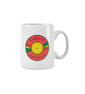 Radiate Positivity Baskılı Kupa Bardak