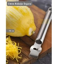 Limon Soyacağı Kivi Soyacağı Paslanmaz Çelik Asma Delikli Limon Kabuğu Soyacağı 18 cm