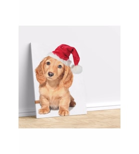 Noel Köpek Kanvas Tablo