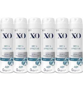 XO Deodorant 150ML Women-Kadın Dry & Effective (6 Lı Set)