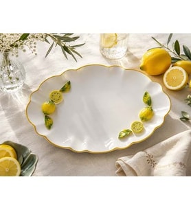 LİMON SUNUM TABAK OVAL 38*23 -AROW