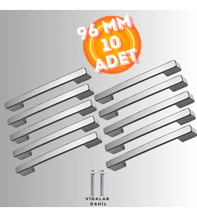 Köprü Kulp Dolap Çekmece Kulbu Metal Kulp 96 MM ( 10 ADET )