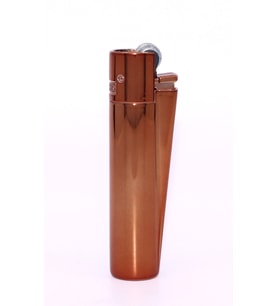 Clipper Özel Kutusunda Metal Çakmak - Koyu Rose Gold Parlak (Polish Dark Rose Gold) (Bakır- Altın)