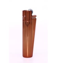 Clipper Özel Kutusunda Metal Çakmak - Koyu Rose Gold Parlak (Polish Dark Rose Gold) (Bakır- Altın)