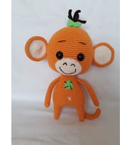 Maymun Kiki Amigurumi Organik Oyuncak