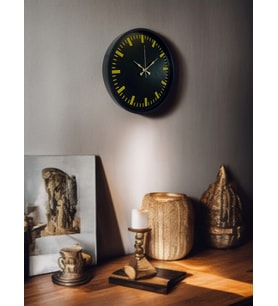 36 Cm Siyah Şık Duvar Saati (Standart)