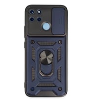 Realme C25Y Kılıf Pars Lens Yüzüklü Silikon - Lacivert