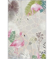 Eliana Home Baskılı, Yıkanabilir Kaymaz Taban Salon Halısı LNA1708 100x150 cm (Bej)