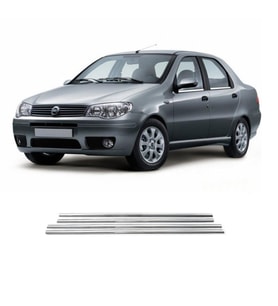 Fiat Albea Krom Cam Çıtası Tk 2002 Üzeri 4Prç Paslanmaz Çelik