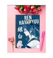 Ren Hakuryuu Anime Defter 1 Adet Özel Tasarım A4 Boyutu Telli Çizgili Defter 21*29 Cm