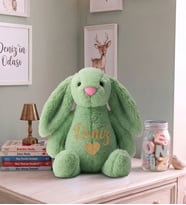 Kişiye Özel 60 cm İsim Yazılı Peluş Tavşan  Sevgiliye, Kardeşe, Kuzene Hediye