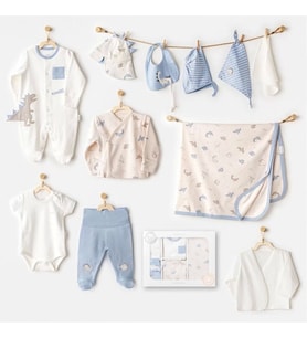 Andywawa Ac25911 Newborn Set Dino 10'lu Hastane Çıkışı Beige