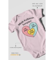 Aileye Özel Kısa Kollu Bebek Body %100 Pamuk