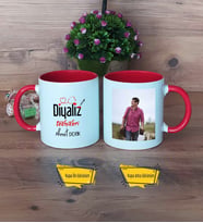 Diyaliz Teknikeri Kupa Bardak Kırmızı Fotoğraflı Diyaliz Teknikerine Hediye