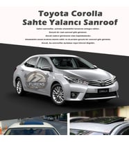 Toyota Corolla Parlak Siyah Yalancı Çakma Sahte Sunroof