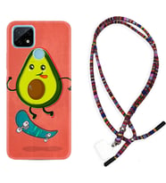 Realme C11 C21 C21Y C25Y C11 2021 Kılıf Boyun Asklı Rasta Silikon Avokado Skate 1741