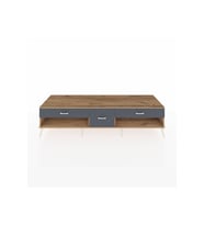 Kronos TV Ünitesi 3 Çekmeceli  220x59x51 Çam-Çam/Antrasit