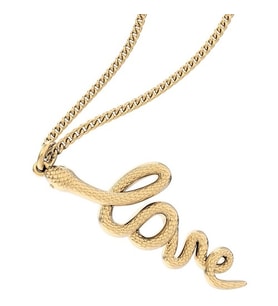 Chocli 18 Ayar Altın Kaplama Love Snake Kolye