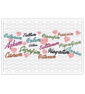 Aşkım Canım Çiçeğim Puzzle 240 Parça Yapboz