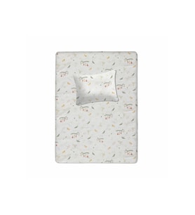%100 Pamuklu Bebek Lastikli Çarşaf 60x120+20 Bebek Yastık Kılıfı 35x45
