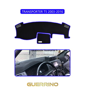 VOLKSWAGEN T5 (2003-2016)TORPİDO KORUMA HALISI MAVİ KENAR