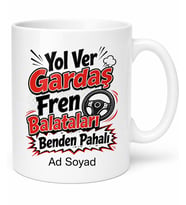 Şoför Jargonu Yazılı Komik Kupa Bardak Şoföre Esprili Hediye Baskılı Kupa