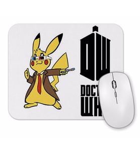 Pokemon Go Pikachu Raichu Doctor Who Mouse Pad