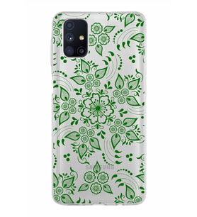 Samsung Galaxy M51 Kapak Nostalji Desen Tasarımlı Şeffaf Silikon Kılıf