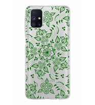 Samsung Galaxy M51 Kapak Nostalji Desen Tasarımlı Şeffaf Silikon Kılıf
