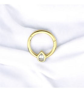 Glorria Altın Damla Halka Helix Piercing