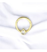 Glorria Altın Damla Halka Helix Piercing