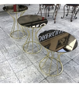 Brc 12397 Zigon KUM SAATİ Model Düz SİYAH Desen Metal GOLD Renk Kaplama El Yapım