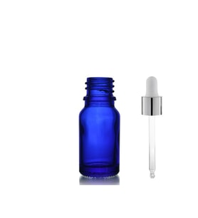 20ml mavi cam damlalıklı şişe,gümüş kapak beyaz emzik, 24 adet, Ecza şişesi, Damlalıklı şişe, propolis şişesi, damlatmalı şişe, saç serum şişesi, ecza şişesi