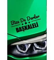 Van Başkale Siyah Araç Sticker  Van Bize De Derler  Başkaleli 40x15 cm Oto Sticker
